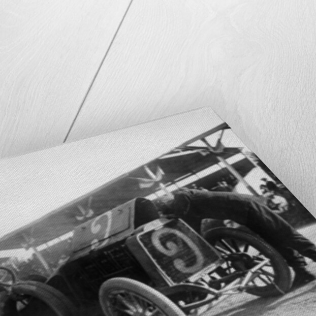 Garcet refuelling his Mors, Coppa Florio, Bologna, Italy, 1908 by Unknown