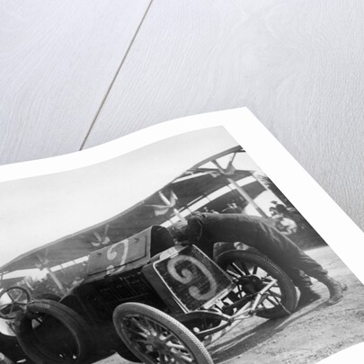 Garcet refuelling his Mors, Coppa Florio, Bologna, Italy, 1908 by Unknown