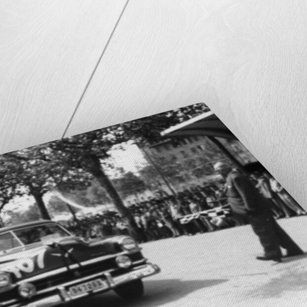 Paul Frere in a Chrysler Saloon V8, in the Mille Miglia, 1953 by Unknown