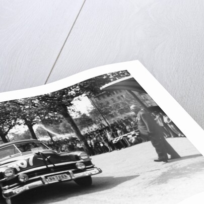 Paul Frere in a Chrysler Saloon V8, in the Mille Miglia, 1953 by Unknown