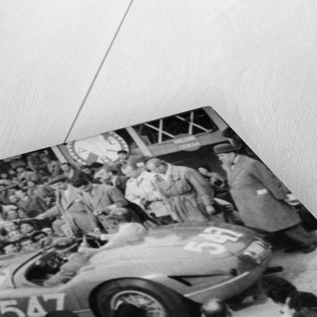 G Marzotto in a 4.1 Ferrari, taking part in the Mille Miglia, 1953 by Unknown