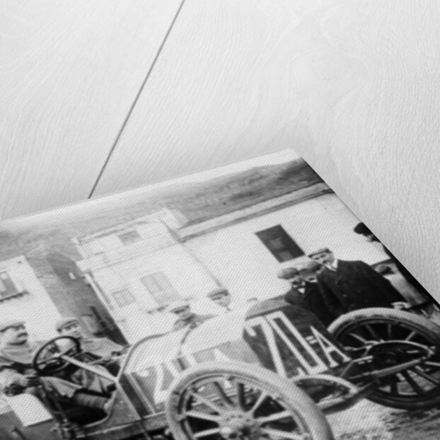 Vincenzo Lancia taking part in the Targa Florio race, Sicily, April 1907 by Unknown