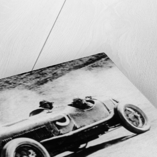 Alfieri Maserati and Guerino Bertocchi in a Type 26 Maserati, Targa Florio race, Sicily, 1926 by Unknown