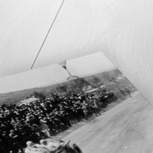 Christian Lautenschlager passing the tribunes, in the Targa Florio race, Sicily, 1922 by Unknown