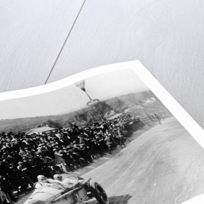 Christian Lautenschlager passing the tribunes, in the Targa Florio race, Sicily, 1922 by Unknown