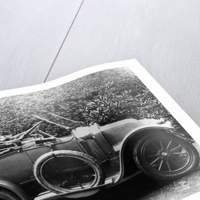 Woman in a 1911 convertible Renault AX, c1911 by Unknown