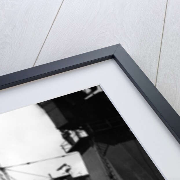 Unloading trailers from a ship, (c1950s?) by Unknown