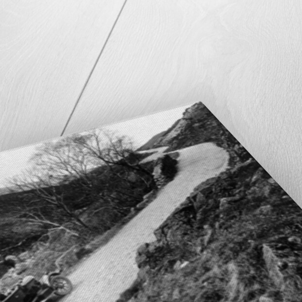 A Morris Oxford climbing a steep hill in the Lake District, Cumbria, (c1920s?) by Unknown