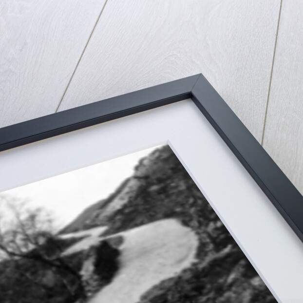 A Morris Oxford climbing a steep hill in the Lake District, Cumbria, (c1920s?) by Unknown