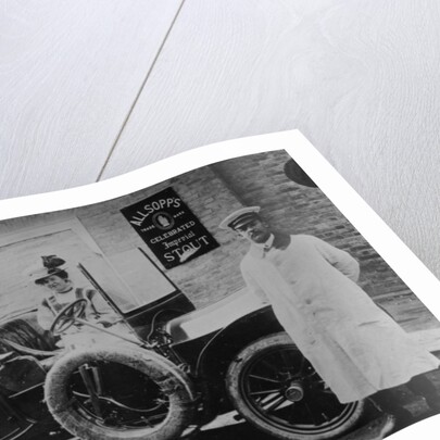 A group of ladies in a car, with their uniformed chauffeur, 1910 by Unknown