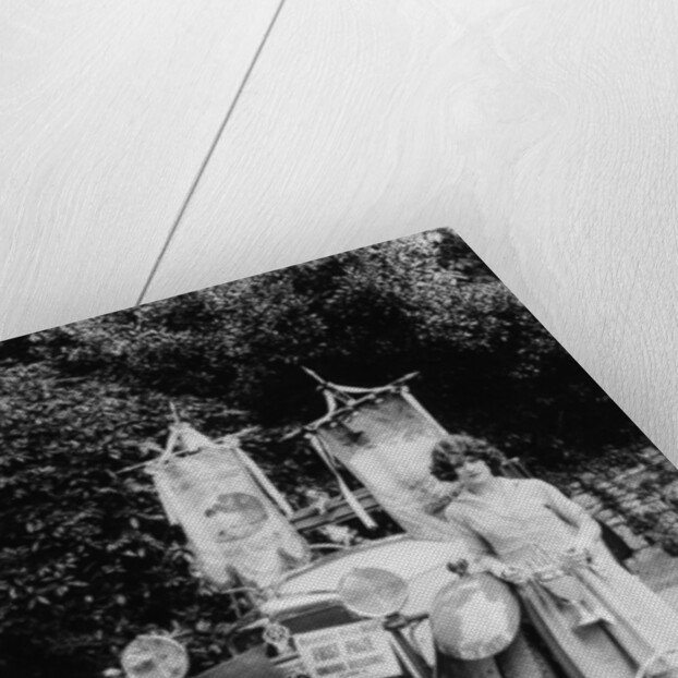 A woman and her prize winning Ballot car, Bournemouth, Dorset, 1928 by Unknown