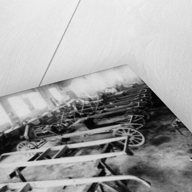 Chassis assembly at the Iris car works, Willesden, London, c1907 by Unknown