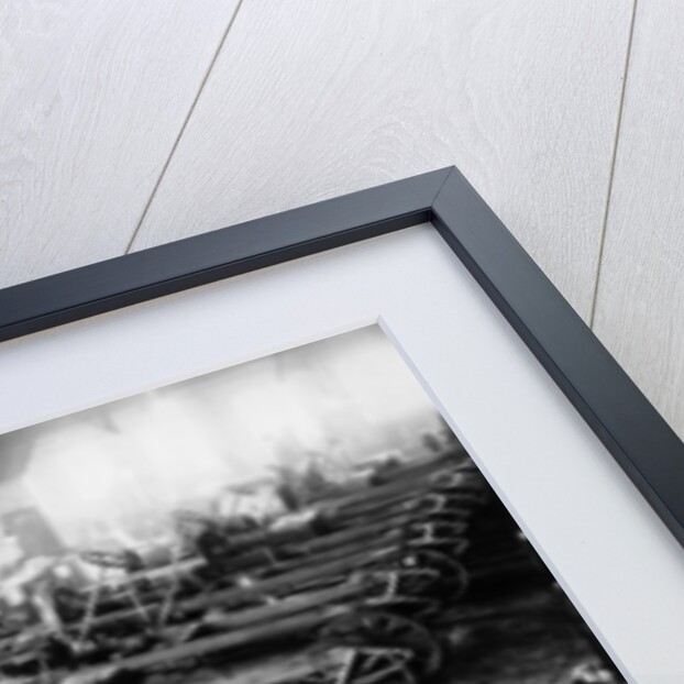 Chassis assembly at the Iris car works, Willesden, London, c1907 by Unknown