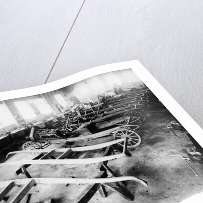 Chassis assembly at the Iris car works, Willesden, London, c1907 by Unknown