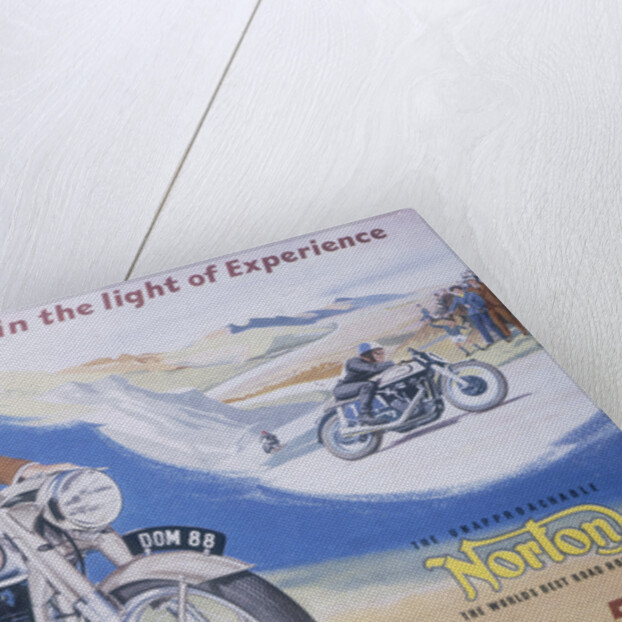 Poster advertising Norton motor bikes, 1954 by Unknown