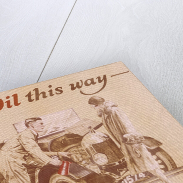 Poster advertising Shell oil, (c1920s?) by Unknown