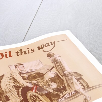 Poster advertising Shell oil, (c1920s?) by Unknown