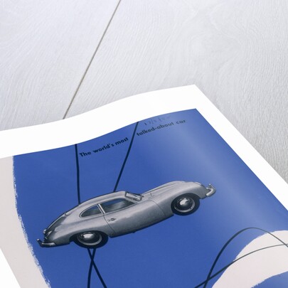 Poster advertising the Porsche 356, 1955 by Unknown