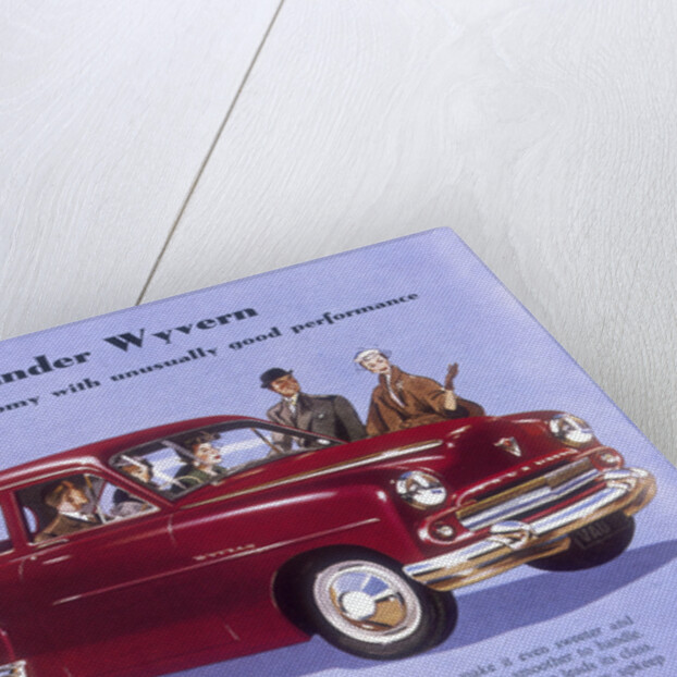 Poster advertising a Vauxhall Wyvern, 1956 by Unknown