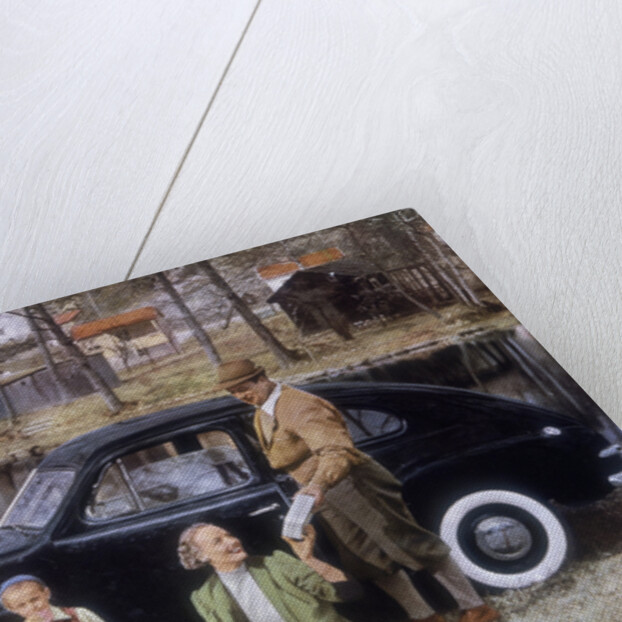 Poster advertising a Volvo 444, 1953 by Unknown