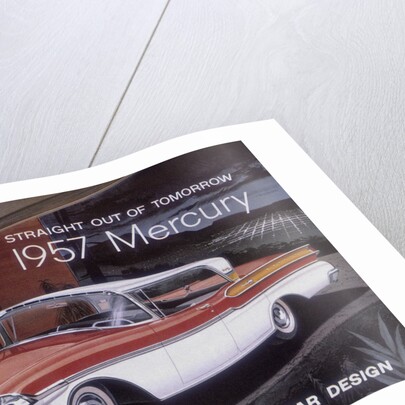 Poster advertising a Mercury car, 1957 by Unknown