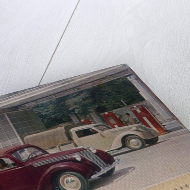 Poster advertising a Fiat 1100, 1940 by Unknown