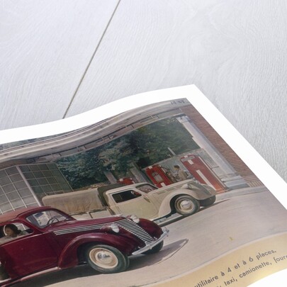 Poster advertising a Fiat 1100, 1940 by Unknown