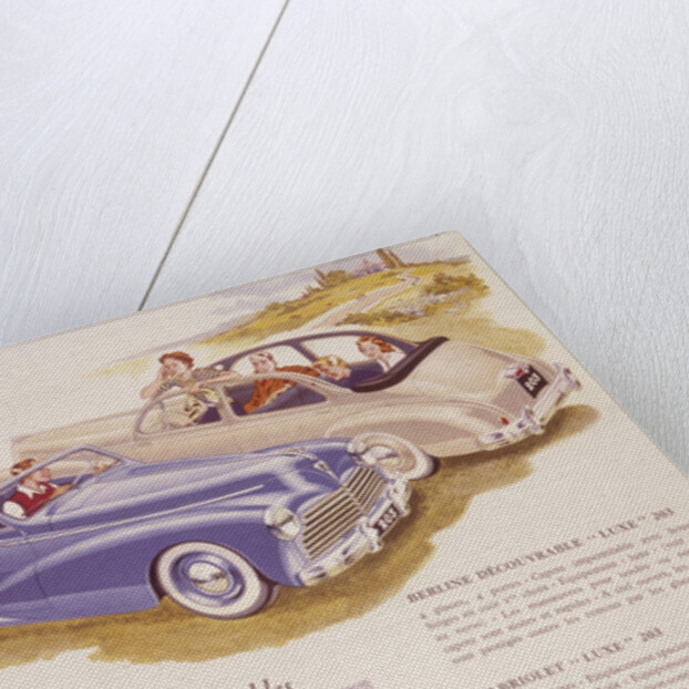 Poster advertising the Peugeot 203, 1952 by Unknown