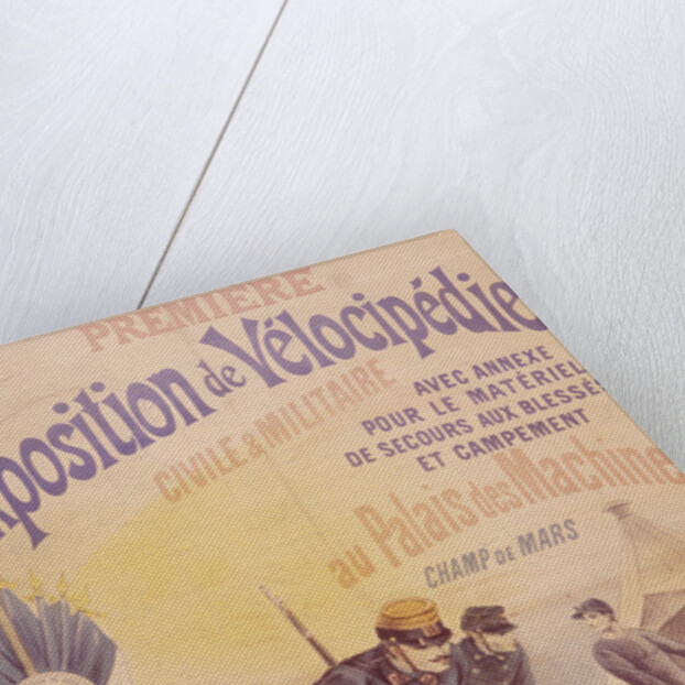 Poster advertising a bicycle exposition, 1892 by E Clouet