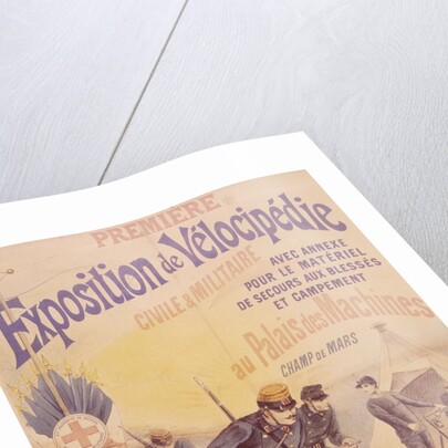 Poster advertising a bicycle exposition, 1892 by E Clouet