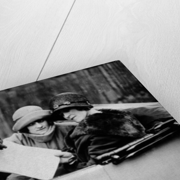 Two women in an 11.9 hp Calcott, c1922 by Unknown