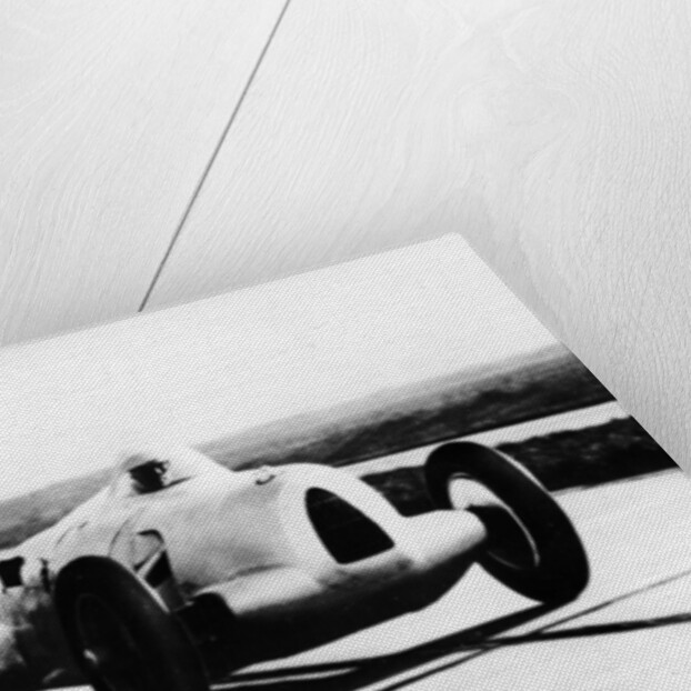 Bernd Rosemeyer in Auto Union record-breaking car, 1937 by Unknown