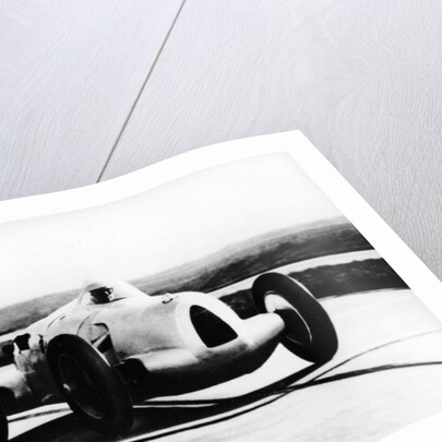 Bernd Rosemeyer in Auto Union record-breaking car, 1937 by Unknown