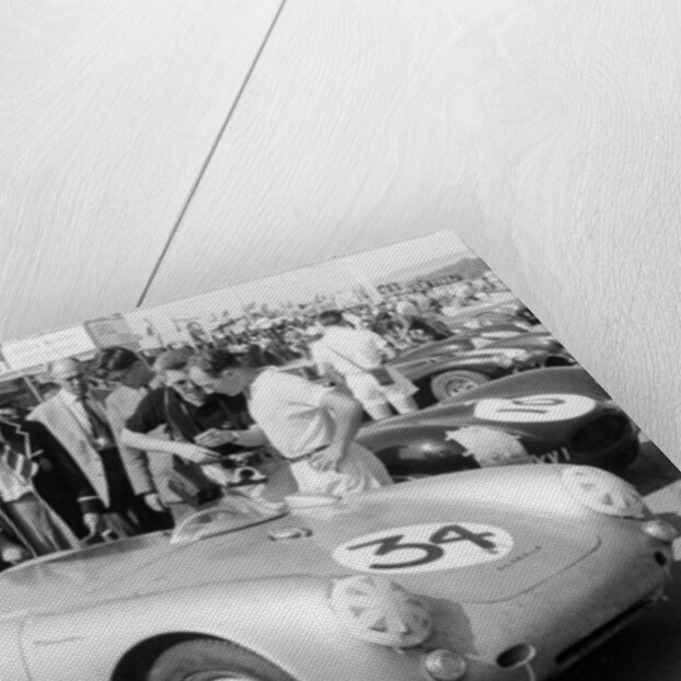 Stirling Moss with Porsche RSK, Goodwood, Sussex, 1955 by Unknown