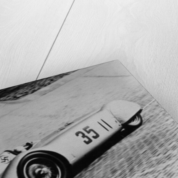 Mercedes Streamliner car of Rudolf Caracciola in the Avusrennen race, Berlin, Germany, 1937 by Unknown