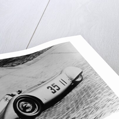 Mercedes Streamliner car of Rudolf Caracciola in the Avusrennen race, Berlin, Germany, 1937 by Unknown