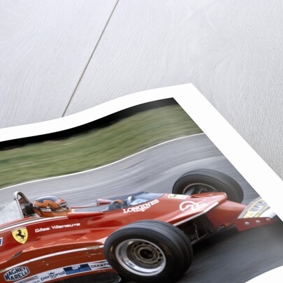 Gilles Villeneuve racing a Ferrari 312T5, British Grand Prix, Brands Hatch, 1980 by Unknown