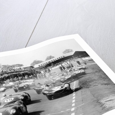 Scene at the start of a sports car race, Silverstone, Northamptonshire, (late 1950s?) by Maxwell Boyd