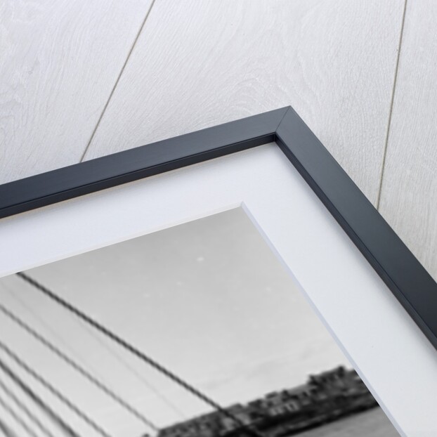 A Citroën 2CV on the quay at a harbour, c1957 by Unknown