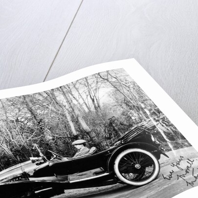 A man at the wheel of a Hispano-Suiza Alfonso XIII, 1914 by Unknown