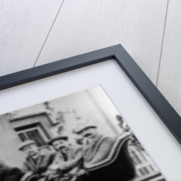 Chauffeur Charlie Keith at the wheel of a Humber, c1907 by Unknown