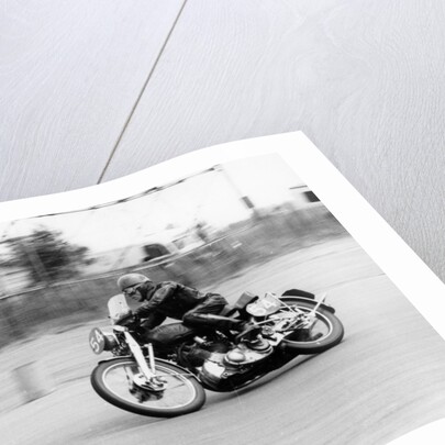 CE Mills riding a 998cc Vincent by Anonymous