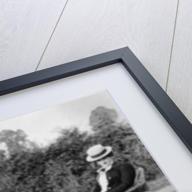 A motorcycle with a trailer, c1903 by Unknown