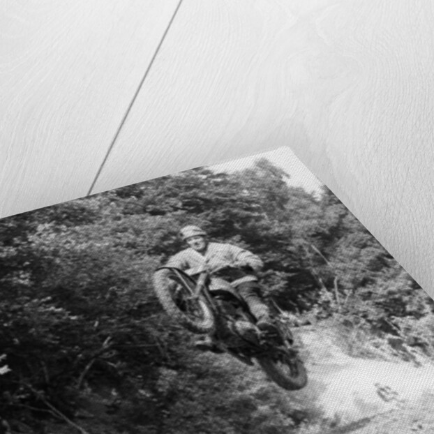 BSA motorbike competing in the Motocross des Nations by Anonymous