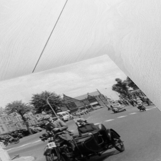 1922 Bradbury motorbike and sidecar, 1955 by Unknown