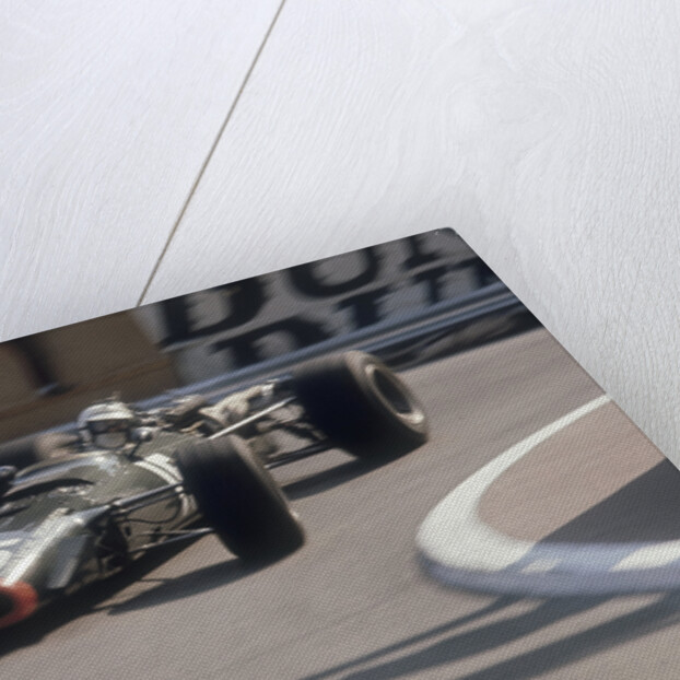 BRM of Dickie Attwood entering a corner, Monaco Grand Prix, 1968 by Unknown
