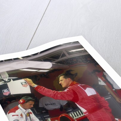 Michael Schumacher with Ferrari, British Grand Prix, Silverstone, Northamptonshire, 1997 by Unknown