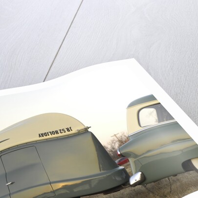 Ford Ranch wagon with kom pack trailer 1952 by Simon Clay