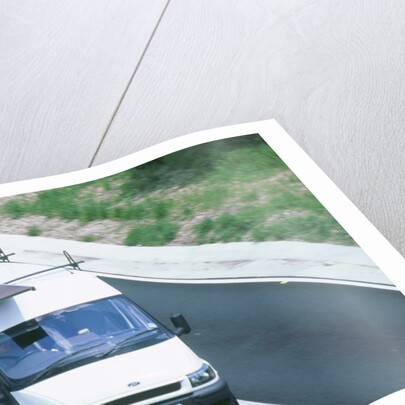 Ford transit van driving along M27 Motorway, 2002 by Unknown