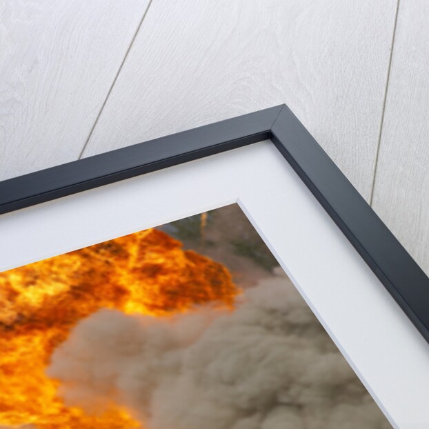 Car explosion by Unknown